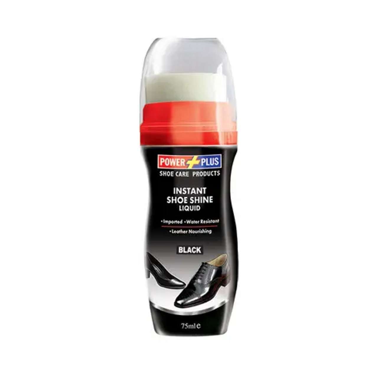 Power Plus Instant Shoe Shiner Liquid Black 75 Ml