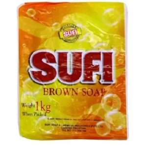 Sufi Brown Detergent Soap - 1 Kg