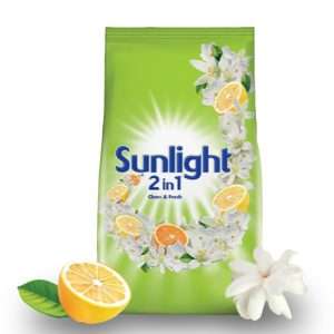 Sunlight Clean & Fresh 2 In 1 Detergent - 1 Kg